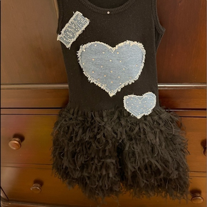 Olive and Plum adorable black tank dress‎